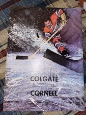 1968 CORNELL VS COLGATE HOCKEY NCAA PROGRAM KEN DRYDEN NHL MONTREAL CANADIENS