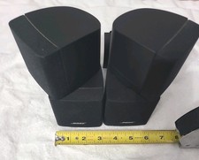 Set of 2 Bose Double Dual Cube Speakers Acoustimass Lifestyle Surround Speaker