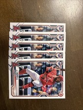 5 Card Lot Of 2021 Bowman Jo Adell Rookie Cards #10, Nice Power Hitter