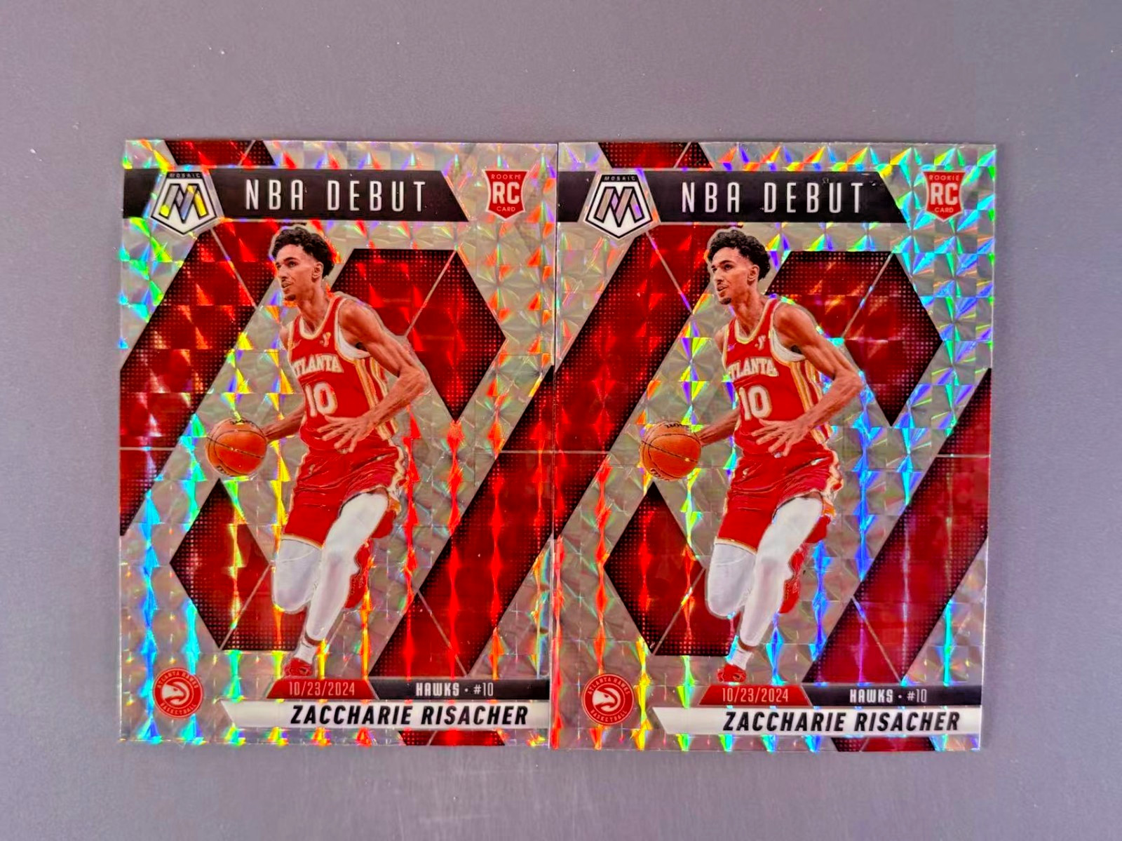 Zaccharie Risacher 2024-25 Panini Mosaic Basketball Mosaic Prizm RC #269