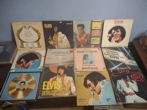 12x Lot Vintage Elvis Presley Vinyl Records  33rpm 12" rare instant collection C