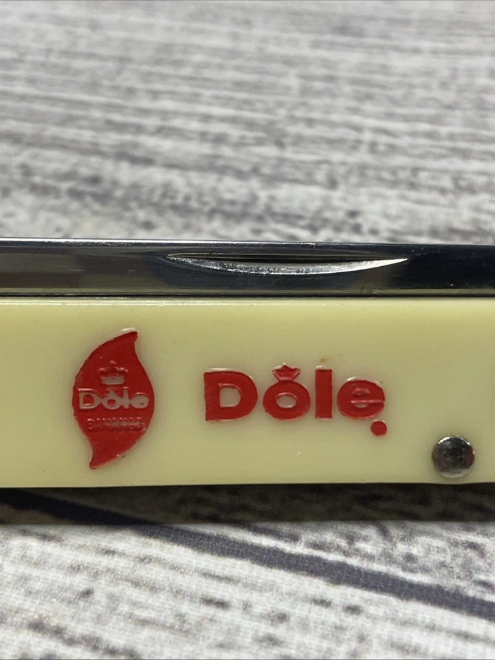 Navaja de Bolsillo Dole Bananas Colonial Prov. De Colección Hoja dentada 4,75" EE. UU. Foto 3 de 4