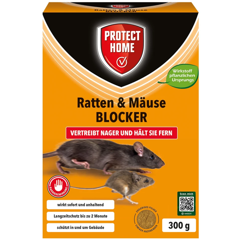 Protect Home Ratten & Mäuse Blocker 300 g Vertreibung Abwehr Bekämpfung Maus