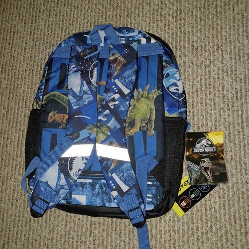Nueva Mochila Jurassic World 17" Reflectante Resistente al Agua Acolchada Funda para Laptop - Imagen 3 de 4