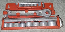 Vintage Indestro 19 Piece Socket Wrench Set #1454