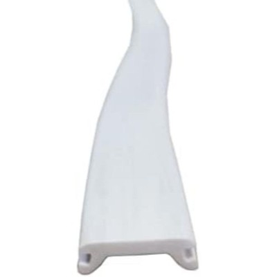 Narrow 0.6'' RV Marine Camper Vinyl Insert Trim Mold Screw Cover (White, 25 ft)