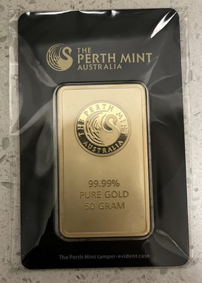 #ad The Perth Mint 50g Gold Bar 99.99% Fine $5000.00