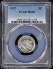 1937 5C Buffalo Nickel PCGS MS 66 | Uncirculated UNC BU
