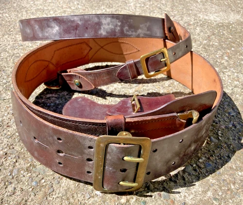 M1921 WW2 US Army Military Sam Browne Belt | Size 32
