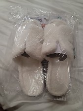 The Orginal Muk Luks Woman's Slippers Size Large 9-10 Ivory New In Bag With Tags
