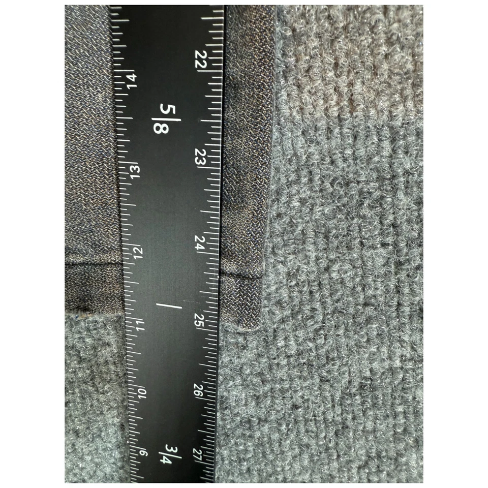 Jeans Hermes masculino 29x25 cinza denim fino cônico desgastado vintage - Imagem 4 de 4