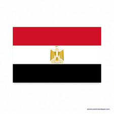 Egypt Flag Sticker Decal Car Bumper Truck Motorcycle Vinyl 5x3 USA Made
