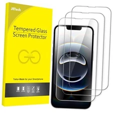 JETech Full Coverage Screen Protector for iPhone 16e 6.1-Inch 2025, 9H 