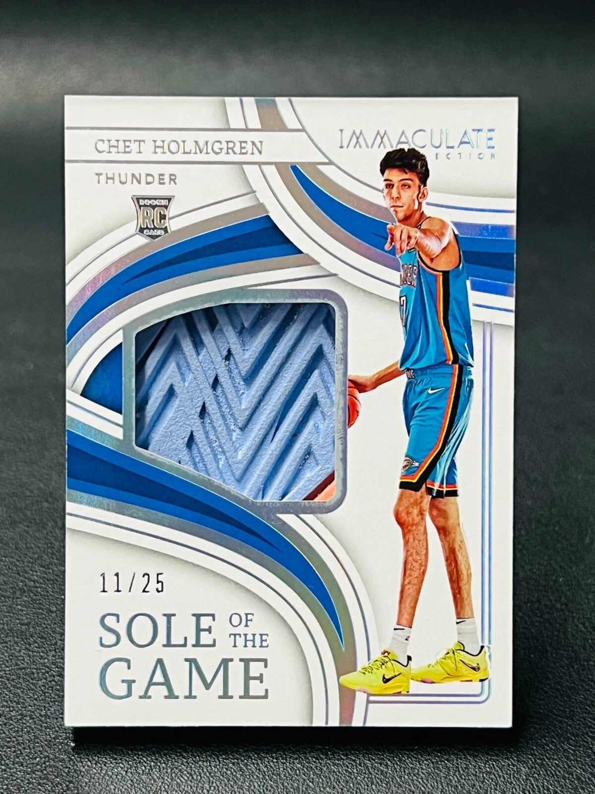 2022-23 Panini Immaculate Chet Holmgren Sole Of The Game Shoe Sneaker RC 11/25