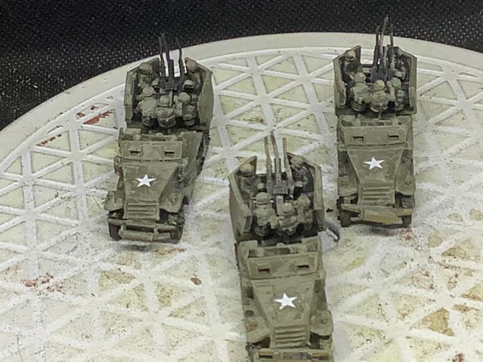 15mm Painted US M-15A1 SPAA Plt. (3) - Image 2 of 4