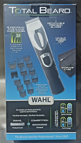 WAHL: "Lithium Ion Beard Trimmer & Accessories" NIB- 2019 - Afbeelding 2 van 5