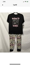 Art Class Girls Pajamas Born to Game Sz Large 12/14