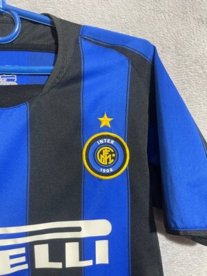 ウェア inter 2003 2004 HOME 2003-04 Inter Milan Home L/S Shirt - 4/10 - (L)