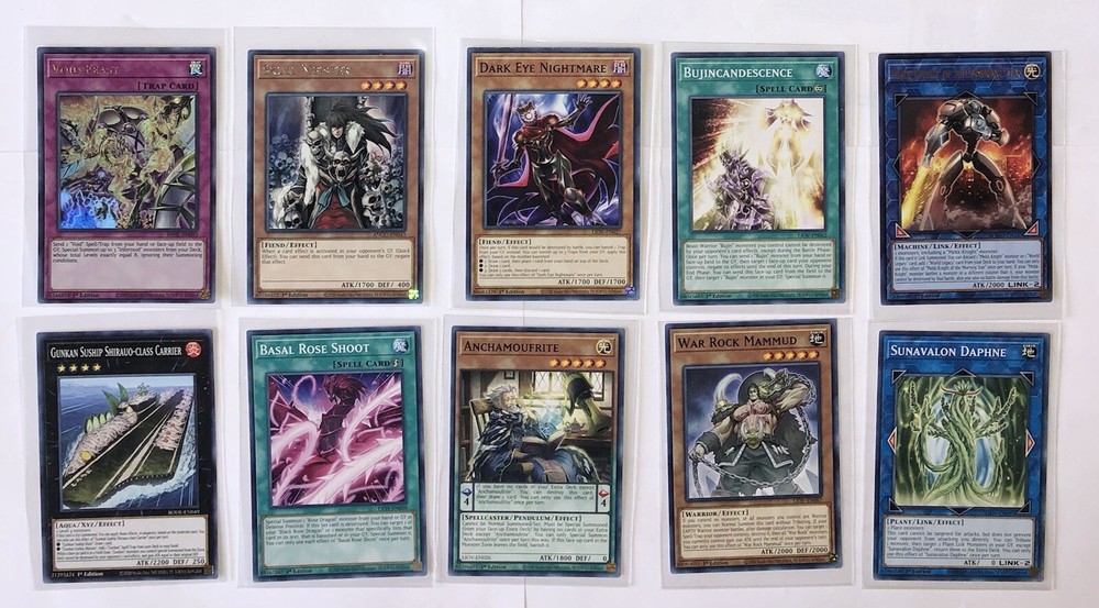 Yu-Gi-Oh 1st Edition Lot of 10 Cards Base Multiple Sets Modern 2020