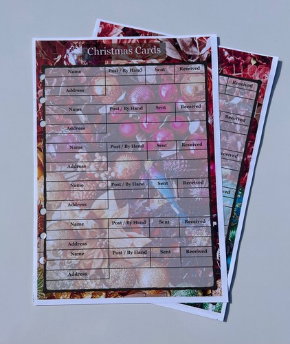 Filofax A5 Organiser Planner - Christmas Planner Set of 5 Dividers & 20 Pages - Picture 4 of 13
