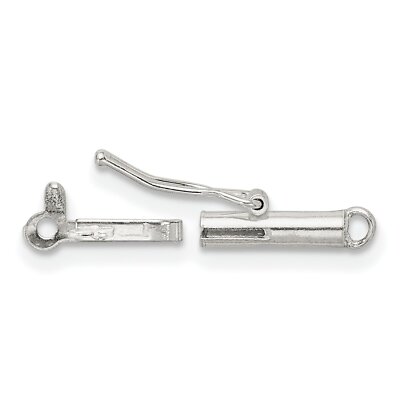 Sterling Silver Barrel Clasp 2mm