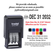 Mini Trodat 4810 Self Inking Rubber Date Stamp - Date Size 5/32"