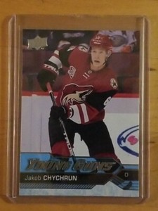 2016-17 UD Jakob Chychrun 🔫Young Guns🔫 #206 Washington Capitals 🔥 Coyotes 🏒