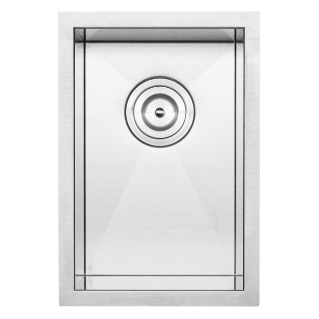 Zuhne Oban 32 Inch Undermount 16 Gauge Stainless Steel Trough Wet