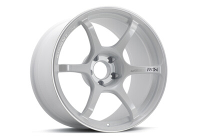Advan Racing RG-4 YA48J45WWMR 18x9.5 +45 5x120 Racing White Metallic Ring Wheel