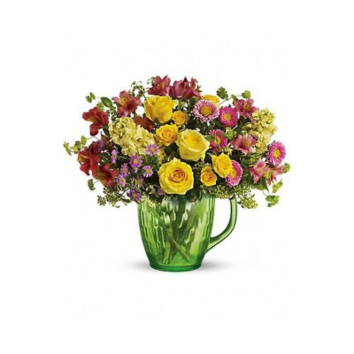 Teleflora's Grüne Blumen Vase 09M400 - Nur VASE!!