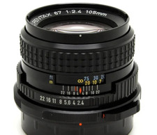 USED SMC PENTAX 67 105mm F/2.4 medium format lens FREESHIPPING