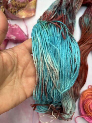 Superwash Hand Dyed 85/15 Fine Merino Nylon Sock Fingering Yarn Bundle Job Lot - Picture 7 of 8