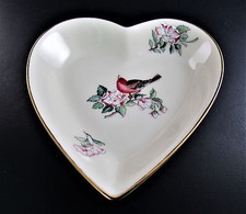 LENOX SERENADE PORCELAIN HEART SHAPED SMALL PLATE MADE IN USA (E6)