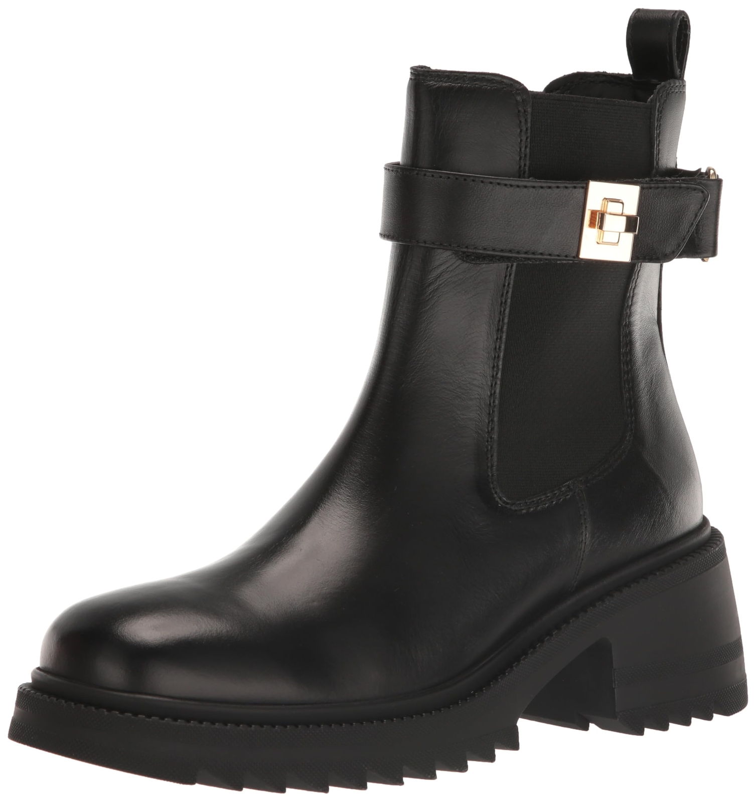 Женские ботильоны Steve Madden Gates черная кожа 10390₽