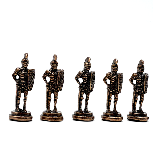 Handmade Metal Large Chess Pieces, Copper Silver Large Metal Chess Pieces - Picture 7 of 10