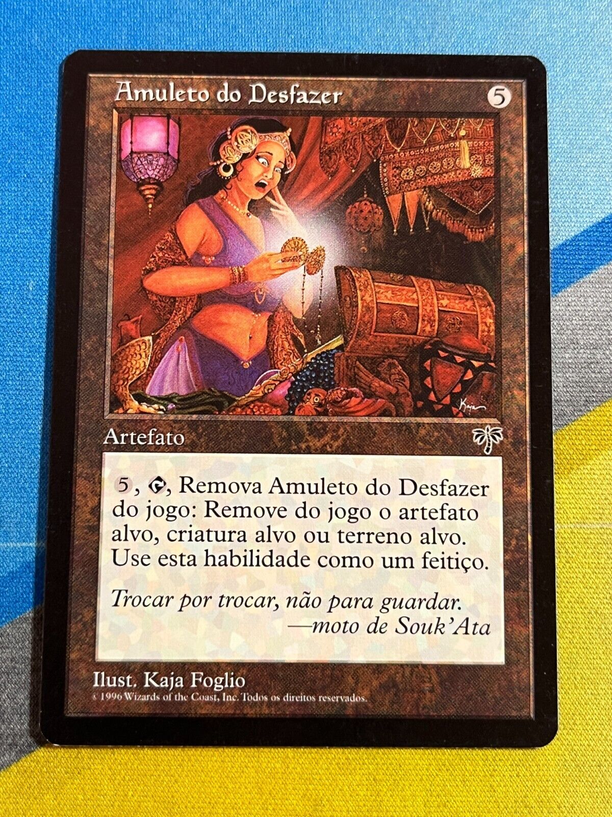 Magic the Gathering MTG Mirage AMULET OF UNMAKING Portuguese