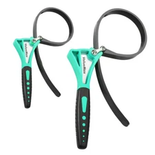 ValueMax 2PC Strap Wrench Adjustable Wrench 4" 6" Oil Filter Wrenches Jar Opener