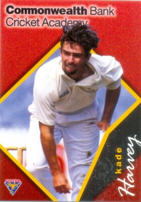 1995 ACB FUTERA Cricket Academy card #58 Kade Harvey