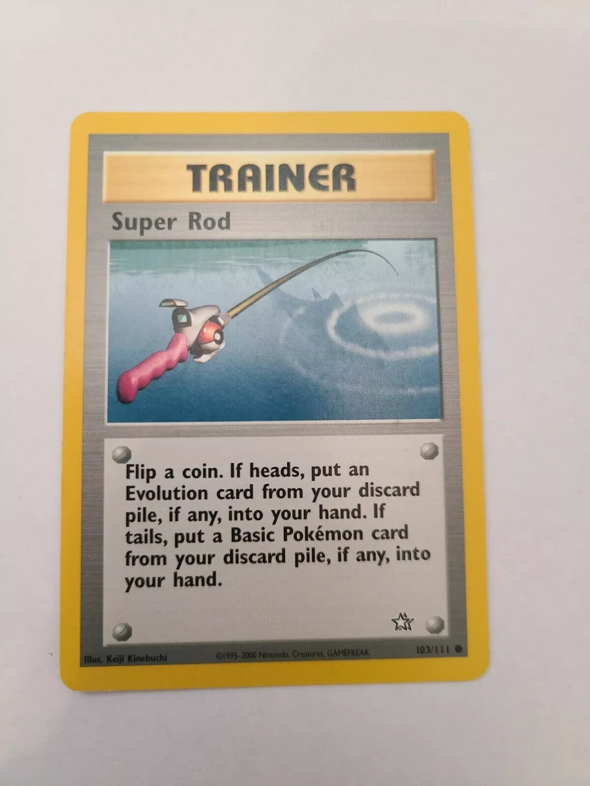 3X Super Rod Pokemon Card 103/111