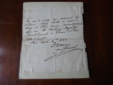 Admiral Sir William Sidney Smith letter signed by David Richard Morier 1823