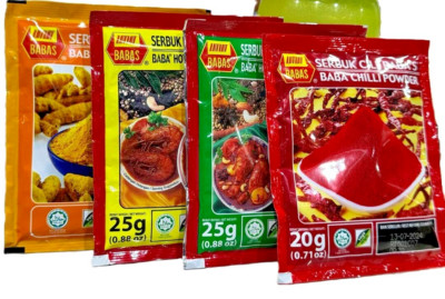 BABA's Hot & Würzig Fleisch /Fisch/Gelbwurz 25g Jedem X 2s Chili 20g Und Mix X