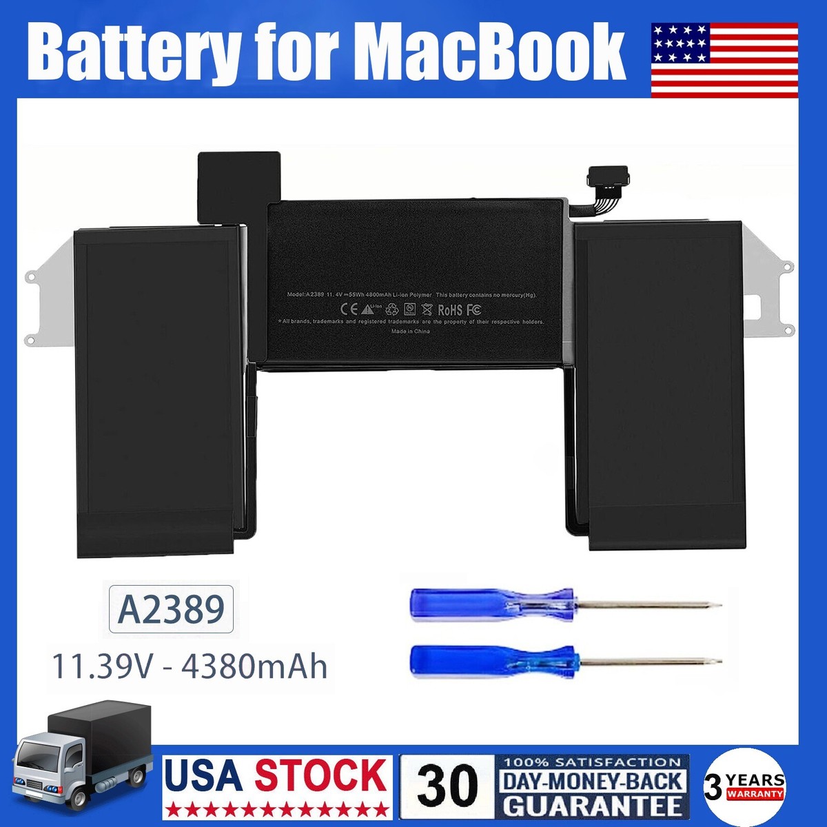 A2389 A2337 Battery For Apple MacBook Air 13