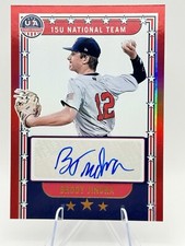 2024 Panini Stars &Stripes Signatures Red Holo  NTS-BJ Brody Jindra /99 (AU, RC)