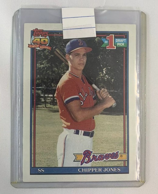 Chipper Jones Rookie Card Topps 1991 Topps CHIPPER JONES