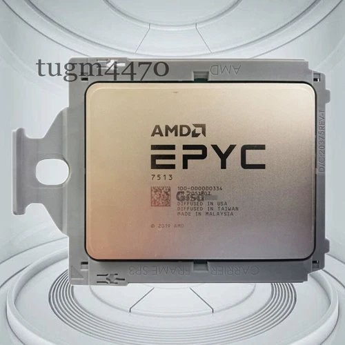 AMD EPYC 7513 32 cores 64 threads 2.6GHz up to 3.65GHZ 200W cpu processor 