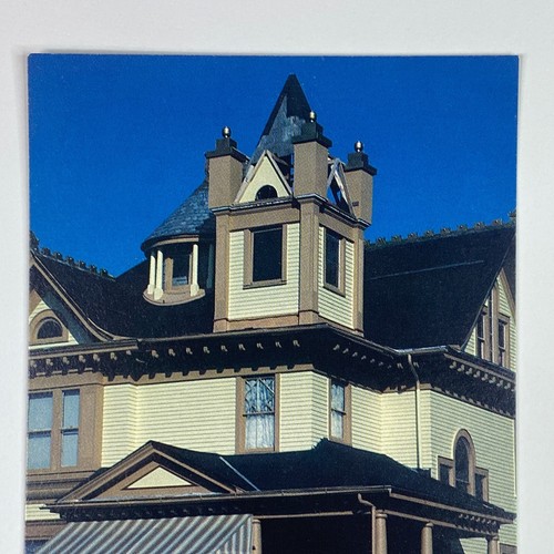 Postal cromada de Joseph Long House Queen Anne Architecture Portland Indiana - Imagen 3 de 8