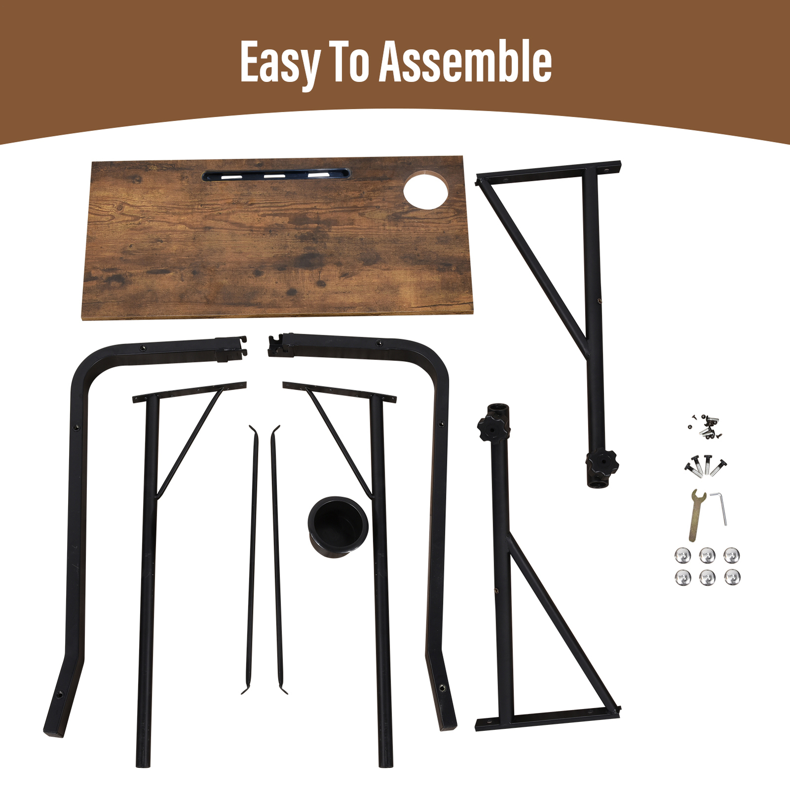 Bike Trainer Fitness Desk Cycle Desk Adjustable Workstation Standing Desk New-