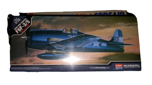 Academy F6F-3/5 WWII USN Fighter 1/72 Scale Model Kit NIB - Picture 3 of 6