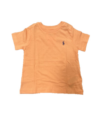 Polo Ralph Lauren Infant Boys Crewneck T-Shirt Orange 3M 6M 9M 12M 