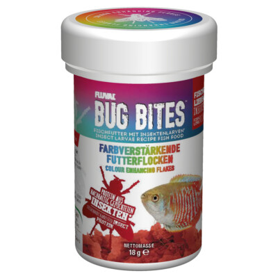 Fluval Bug Bites Farbverstärkende Futterflocken 100 ml, UVP 4,39 EUR, NEU
